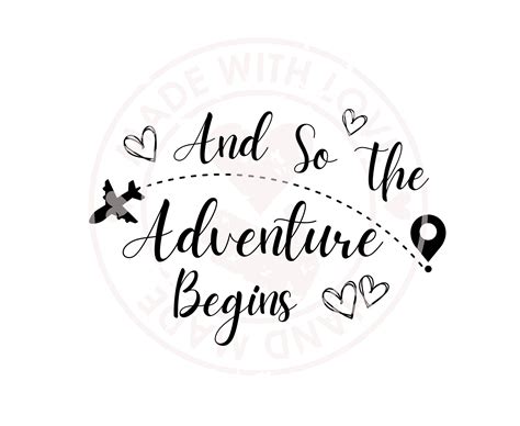 Download Free And so, the adventure begins SVG file Cricut SVG